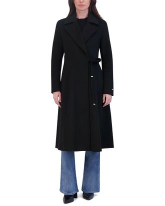 Elie Tahari Wool-Blend Wrap Coat