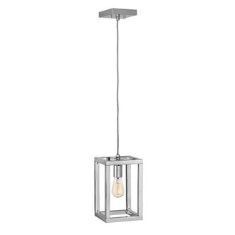 Netlighting Hinkley Fredrick Ramond Ensemble 1 Light Pendant Polished Nickel in Grey