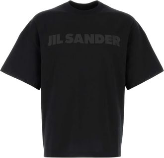 Jil Sander T-shirt Black Cat in cotone - Nero