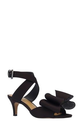 J. Rene&eacute; Nerelle Ankle Strap Sandal in Black at Nordstrom, Size 10.5