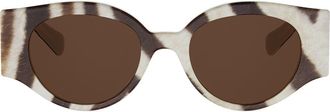 Celine Triomphe Stamp 50mm Butterfly Sunglasses in Animal/brown at Nordstrom