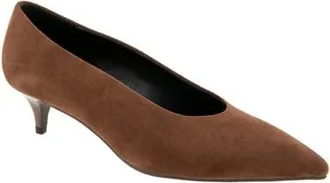 BCBGeneration Pacsin Pointed Toe Kitten Heel Pump in Dark Brown at Nordstrom, Size 9.5