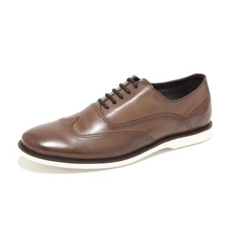 Hogan H262 Francesina - Heren - Veterschoenen - Bruin - 42 EU - Leer - Schoenen