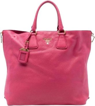 Prada Pre-owned Satchel - Dames - Vintage Shopper - Roze - ONE Size - Leer - Vintage