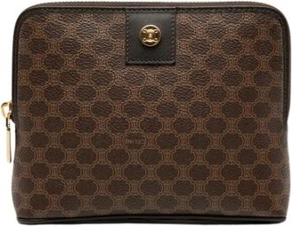 Celine Pre-owned Clutches, female, Brown, Size: ONE SIZE Pre-owned Vintage Canvas Clutch