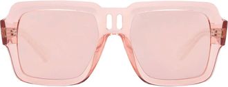 Ray-Ban Magellan Bio Based Pink Mirror Square Unisex Sunglasses RB4408 67286X 54