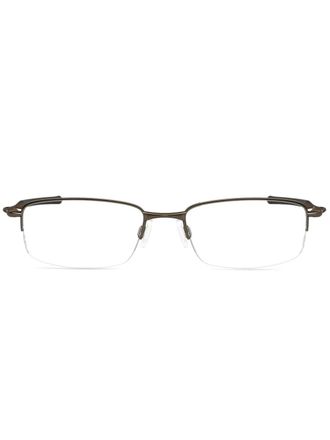 Oakley rectangle-frame glasses - Grey
