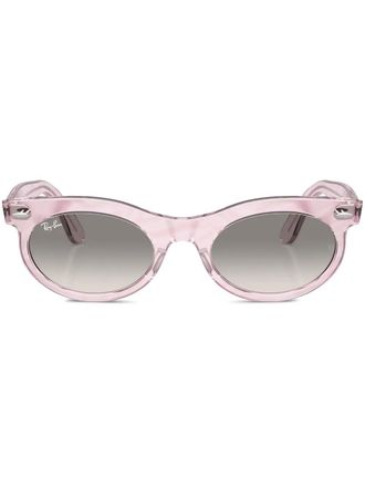 Ray-Ban Wayfarer oval-frame sunglasses - unisex - Cellulose Propionate - 53 - Pink