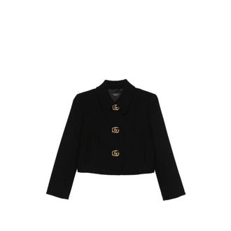 Gucci Logo-button Cropped Jacket