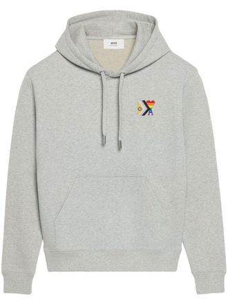 Ami Pride hoodie van biologisch katoen - Grijs