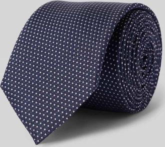 HUGO BOSS Seidenkrawatte mit Strukturmuster in Flieder, Größe 1