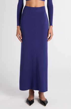 Tom Ford Cashmere Maxi Skirt in Quarz Blue at Nordstrom, Size X-Small