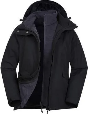 Mountain Warehouse Thunderstorm Ii Three In 1 Waterproof Jacket in Black at Nordstrom, Size 18