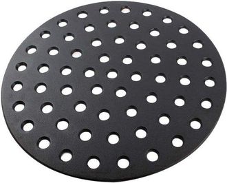 OEM Juego De Utensilios Para Barbacoa: Plancha Redonda De Hierro Fundido Esmaltado, 33,5 X 33,5 Cm