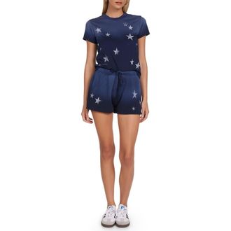 Lauren Moshi Ursula Vintage Stars Top in Navy Ombre at Nordstrom, Size X-Large