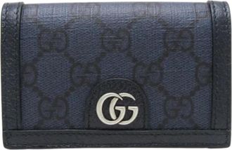 Gucci Pre-owned Fabric wallets - unisex - Vintage Accessoires - Blauw - ONE Size - Vintage