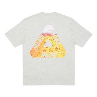 Palace Tri-Lager Tee Triangle Logo Printing Short Sleeve Unisex Gray P19TS218