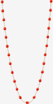 Gigi Clozeau Ros&eacute;gold-Halskette mit Harz Classique Gigi Corail - 42 cm