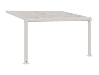 VENTE-UNIQUE.COM P&eacute;rgola adosada pl&aacute;stico blanco