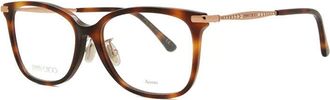 Jimmy Choo London Tortoiseshell Acetate Eyeglasses - Brown