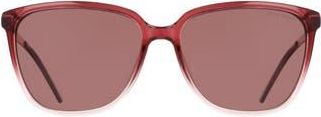 Cole Haan 57mm Square Sunglasses in Merlot Gradient at Nordstrom Rack