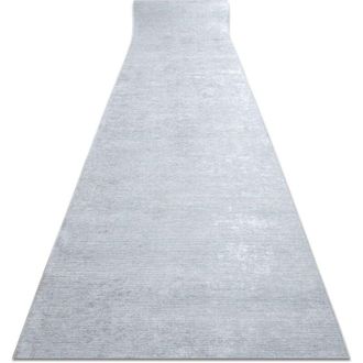 RugsX Runner anti-slip LOTUS SMOOTH 52421 Melange grey WASHABLE 60cm grey 60x760 cm