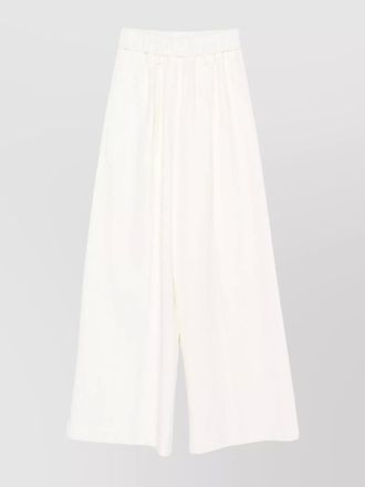 Forte_Forte comfortable wide leg cotton trousers