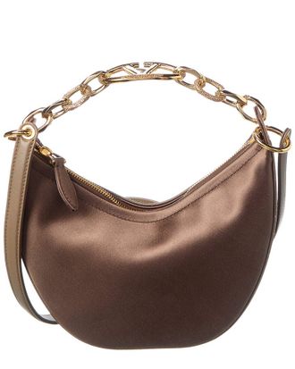 Valentino Vlogo Mini Satin Hobo Bag