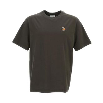 Maison Kitsun&eacute; T-Shirts, male, Gray, Size: XL Jersey T-shirt