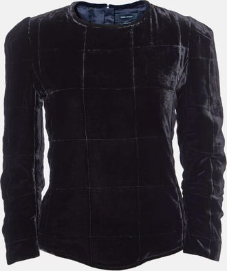Isabel Marant Black Velvet Full Sleeves Top