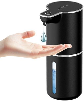 OEM Dispenser Di Sapone Ricaricabile A Parete - Capacit&agrave; 350 Ml - 4 Livelli Regolabili - Per Cucina E Bagno - Nero