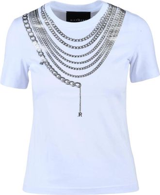 John Richmond T-Shirts - Dames - T-shirts - Wit - M - Katoen - Tops