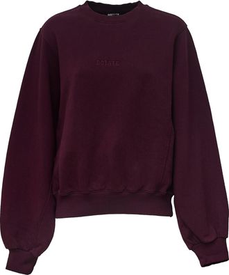 Rotate Heavyweight Round Neck Sweatshirt with Ribbed Trims