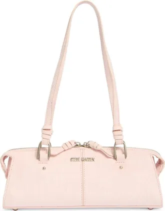 Steve Madden Sybil Croc Embossed Faux Leather Shoulder Bag in Ballet Pink at Nordstrom Rack