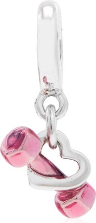 Pandora Dumbbell & Heart Dangle Charm