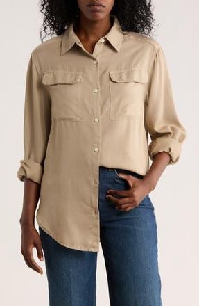 Tailor Vintage Utility Button-Up Shirt in Khaki at Nordstrom Rack, Size X-Large