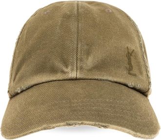 Saint Laurent Dames, Accessoires, Groen, Maat: 59 CM Denim