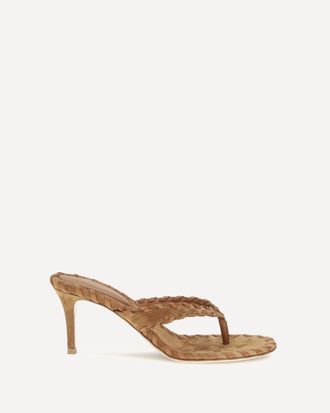 Gianvito Rossi Sandali infradito in pelle scamosciata Woman 37.5