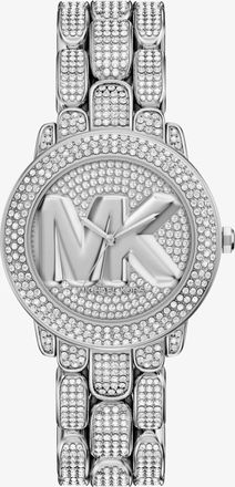 Michael Kors Pav&eacute; Phoebe Silver-Tone Watch