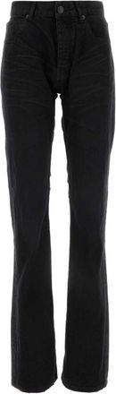 Balenciaga Black Low Waist Straight Jeans