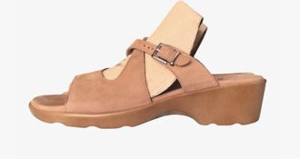 Munro Womens Libra Sandal In Camel Nubuck