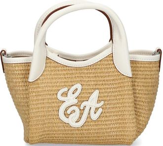 Emporio Armani kleine draagtas van stro