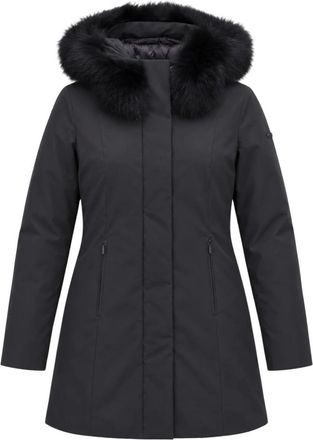 RefrigiWear Lady Tech/1 Fur Jacket - Dames - Mantels - Zwart - Maat: XL Nylon