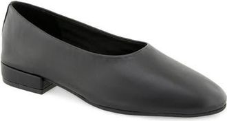 Kenneth Cole Garland Flat in Black Leather at Nordstrom, Size 7.5