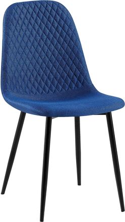 Clp Clp - Silla De Comedor Giverny En Tela O Terciopelo Tela Azul