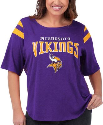 G-III 4Her by Carl Banks Womens G-III 4Her by Carl Banks Purple Minnesota Vikings Plus Size Linebacker T-Shirt at Nordstrom, Size 2X