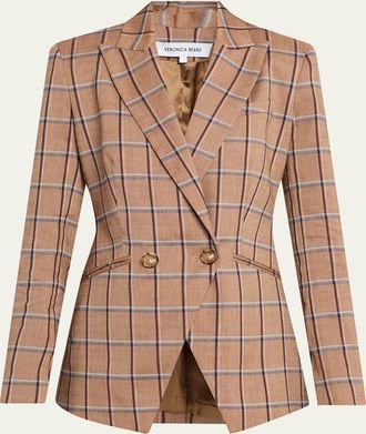 Veronica Beard Rickie Plaid Dickey Jacket