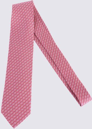 Ferragamo Red Silk Tie