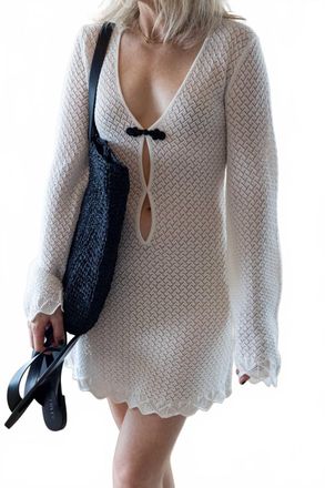 The Garment Tanzania Short Dress In Ecru