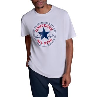 Converse Chuck Taylor All Star Logo T-Shirt in White 10A at Nordstrom, Size X-Large